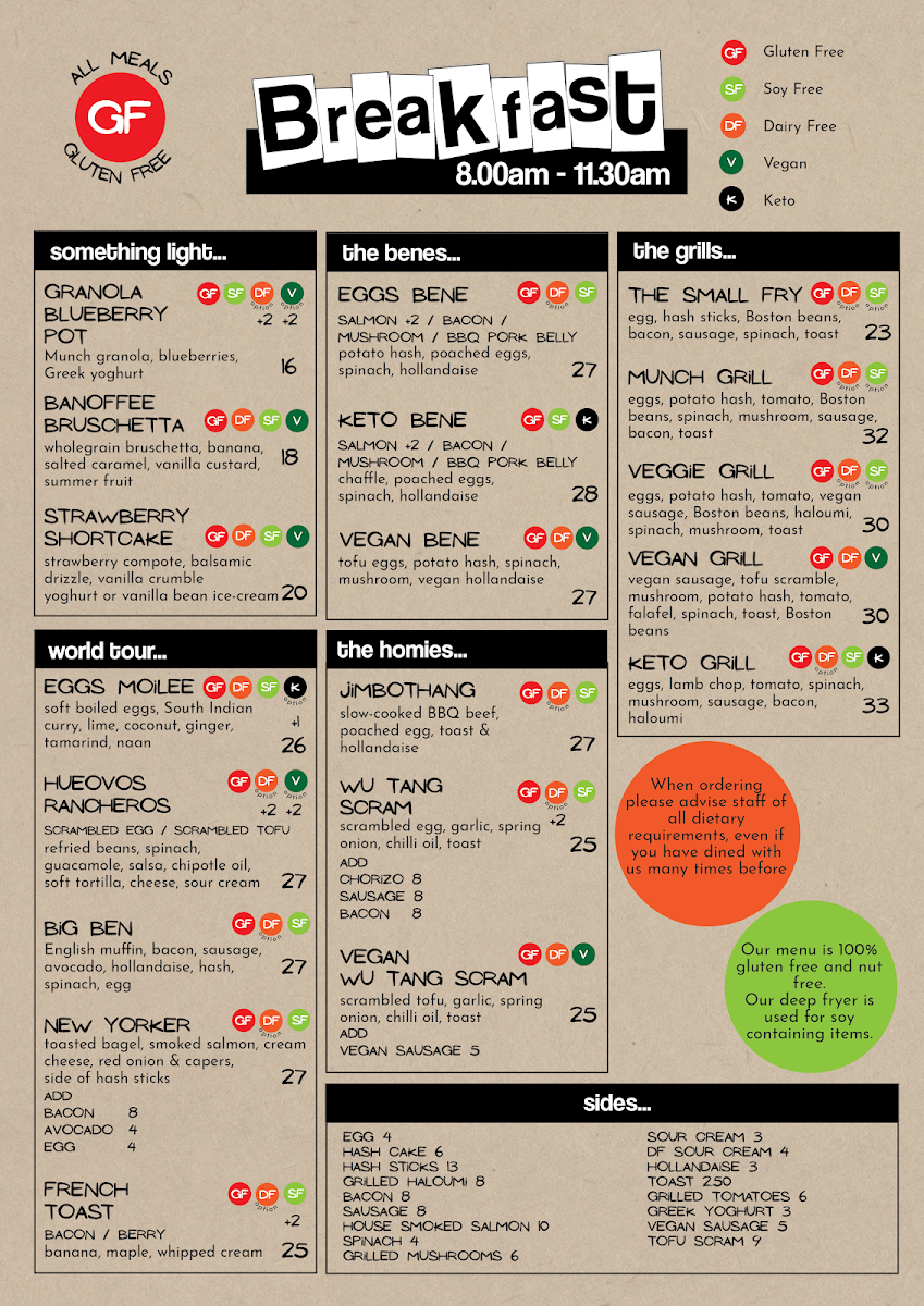 Menu - Munch photo 1